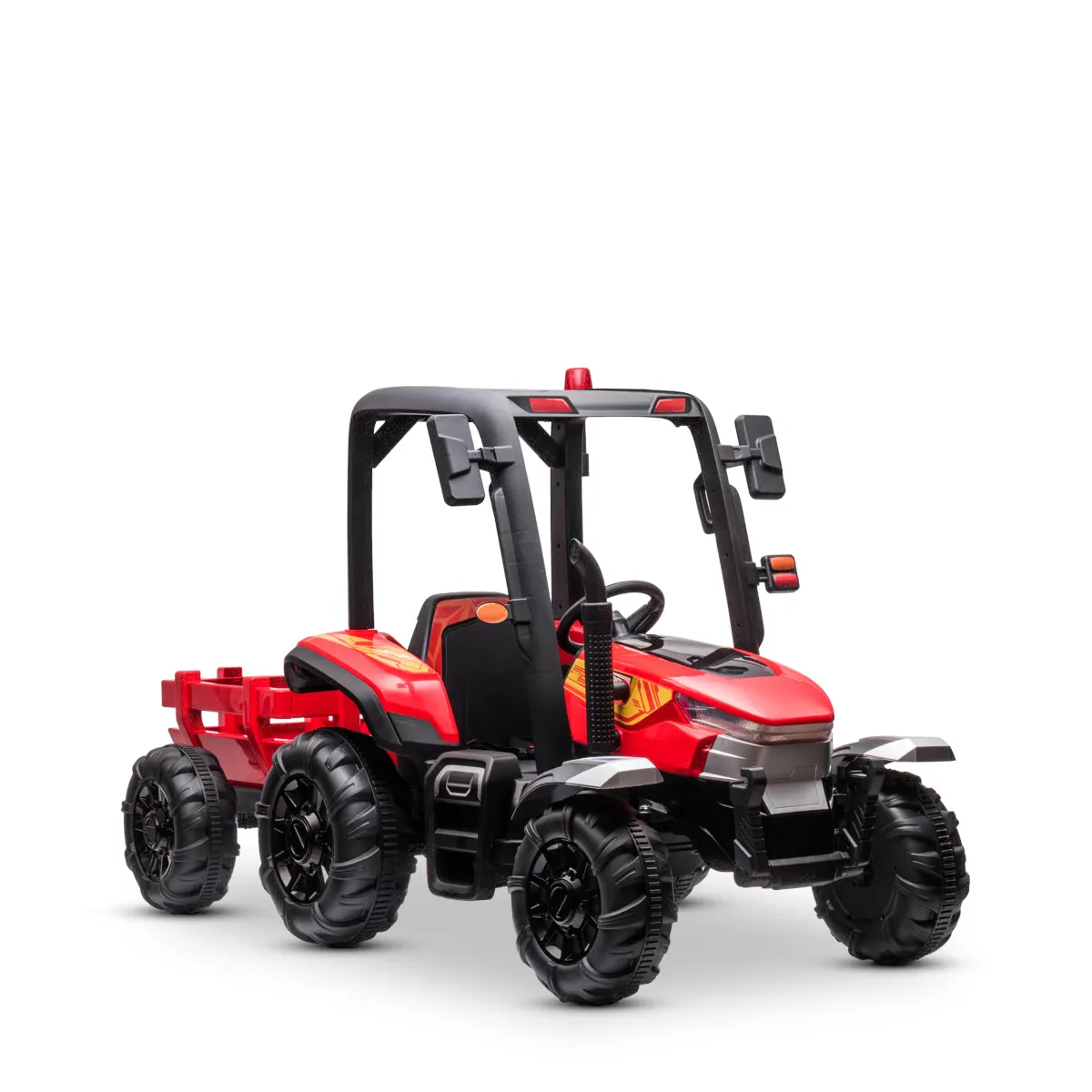 XL elektrický poľnohospodársky traktor pre deti s prívesom