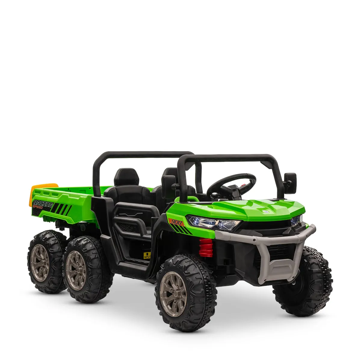 Detský traktor 6x6 s elektrickým sklápacím návesom