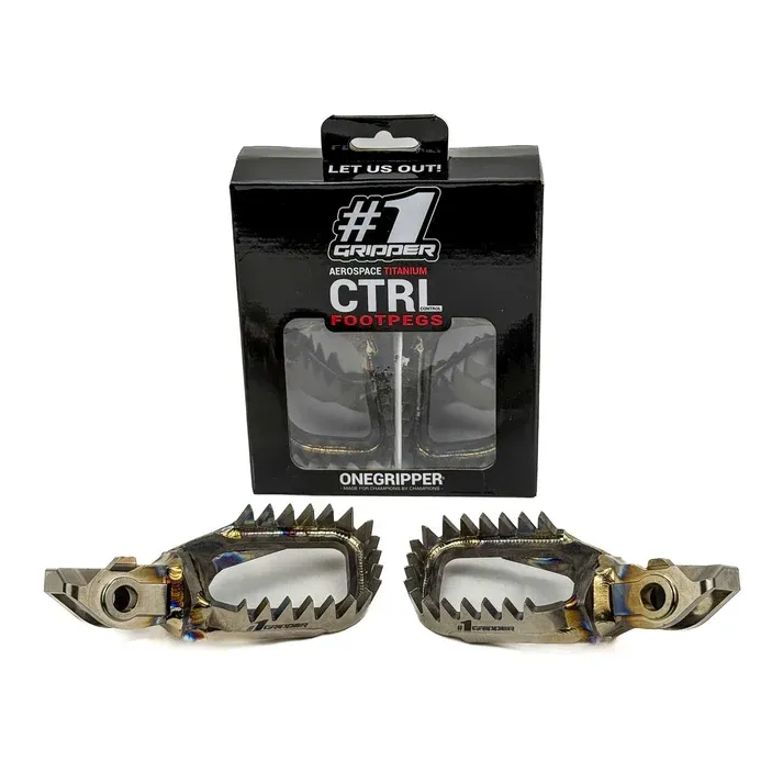 Ti-CTRL Footpegs - Mud-Free - KTM/HQV/GG/Beta