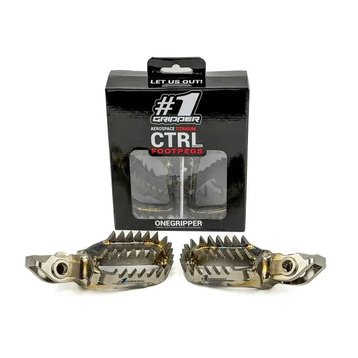Ti-CTRL Footpegs - Ultra Grip - KTM/HQV/GG/Beta