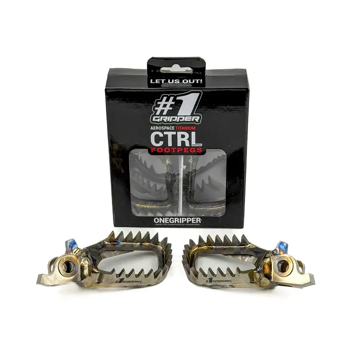 Ti-CTRL Footpegs - Mud-Free - Honda/Kawasaki