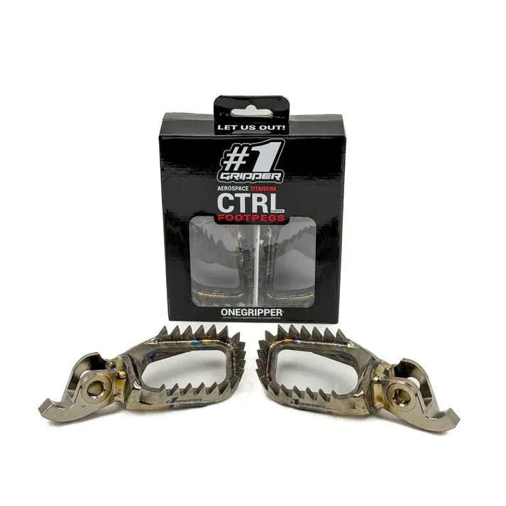 Ti-CTRL Footpegs - Mud-Free - Triumph